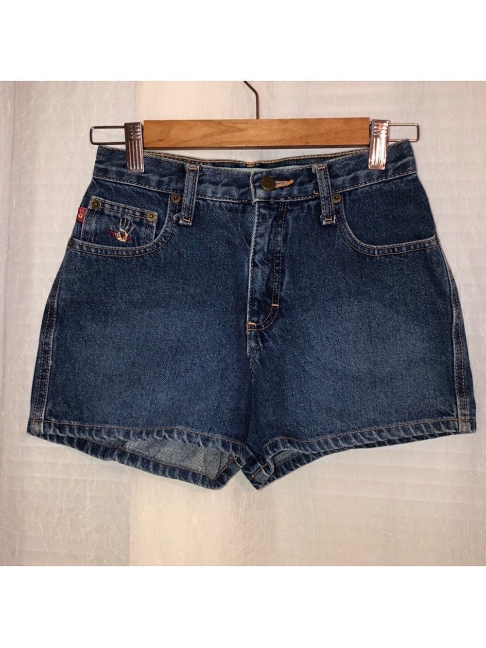 Mudd Junior 1 Retro Style Blue Denim Shorts